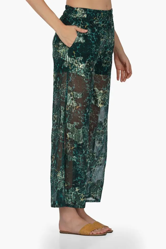 America and Beyond Pants Women Nevada Tiger Lurex Beach Pants