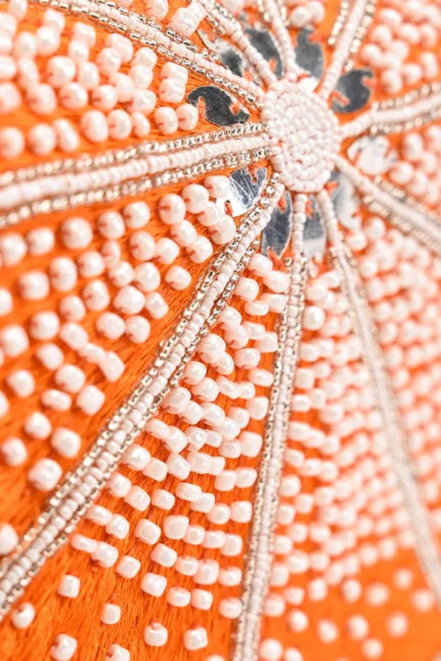 America and Beyond Shoulder Bags Women Citrus Couture Embellished Shoulder Bag
