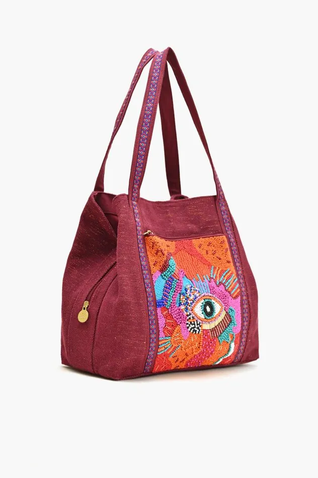 America and Beyond Totes Women Crimson Evil Eye Day Tote