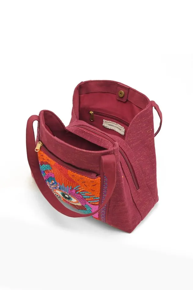 America and Beyond Totes Women Crimson Evil Eye Day Tote
