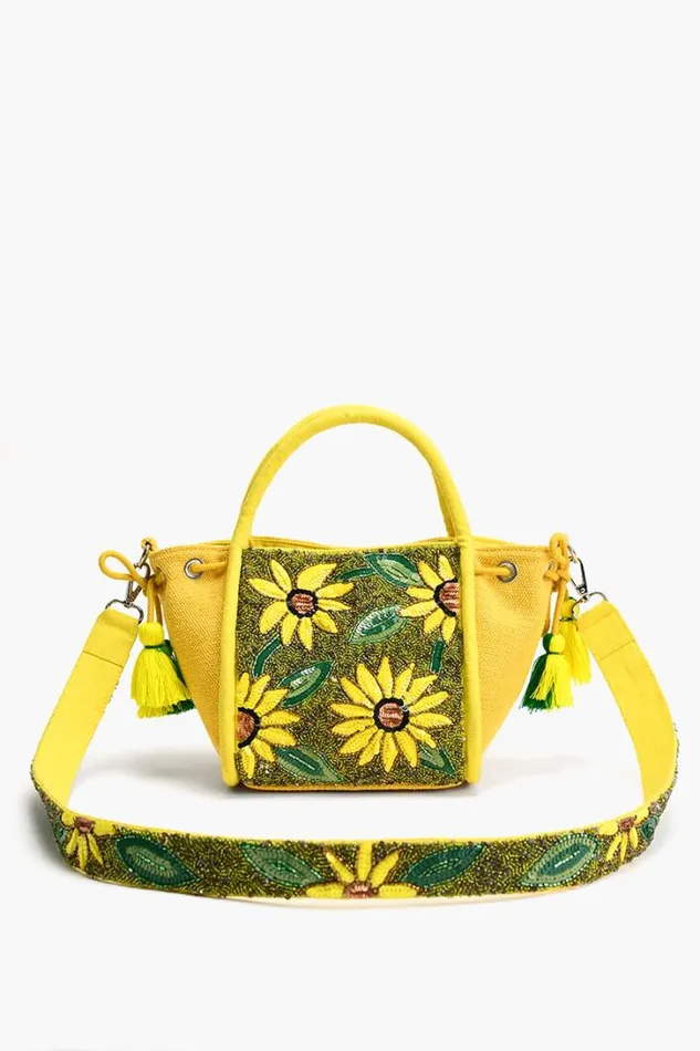 America and Beyond Totes Women Joyful Blooms Sunflower Handheld Bag
