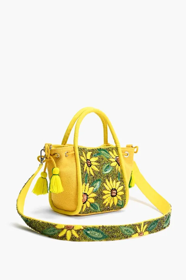 America and Beyond Totes Women Joyful Blooms Sunflower Handheld Bag