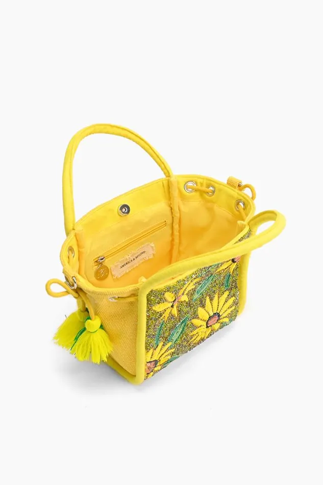 America and Beyond Totes Women Joyful Blooms Sunflower Handheld Bag