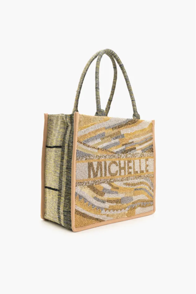 America and Beyond Totes Women Personalize Golden Layers Tote America and Beyond Totes Women Personalize Golden Layers Tote