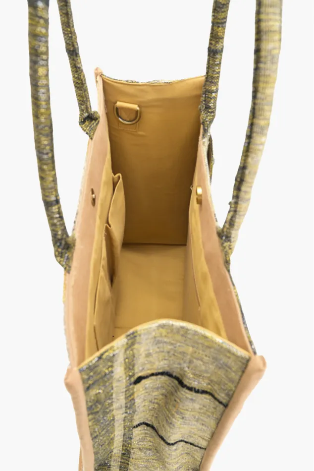 America and Beyond Totes Women Personalize Golden Layers Tote America and Beyond Totes Women Personalize Golden Layers Tote