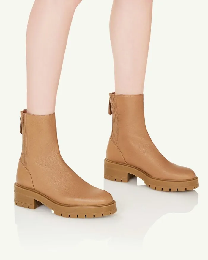 Aquazzura Booties Saint Honore Combat Bootie Beige 8211 Women Aquazzura Booties Saint Honore Combat Bootie Beige 8211 Women