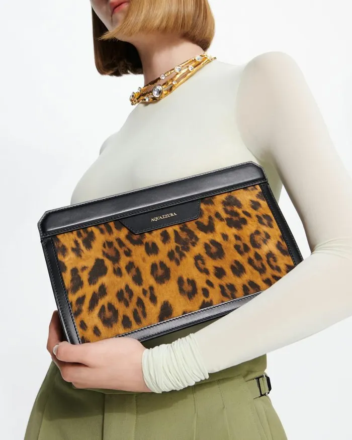 Aquazzura Clutch Bags Linda Pouch Brown 8211 Women Aquazzura Clutch Bags Linda Pouch Brown 8211 Women