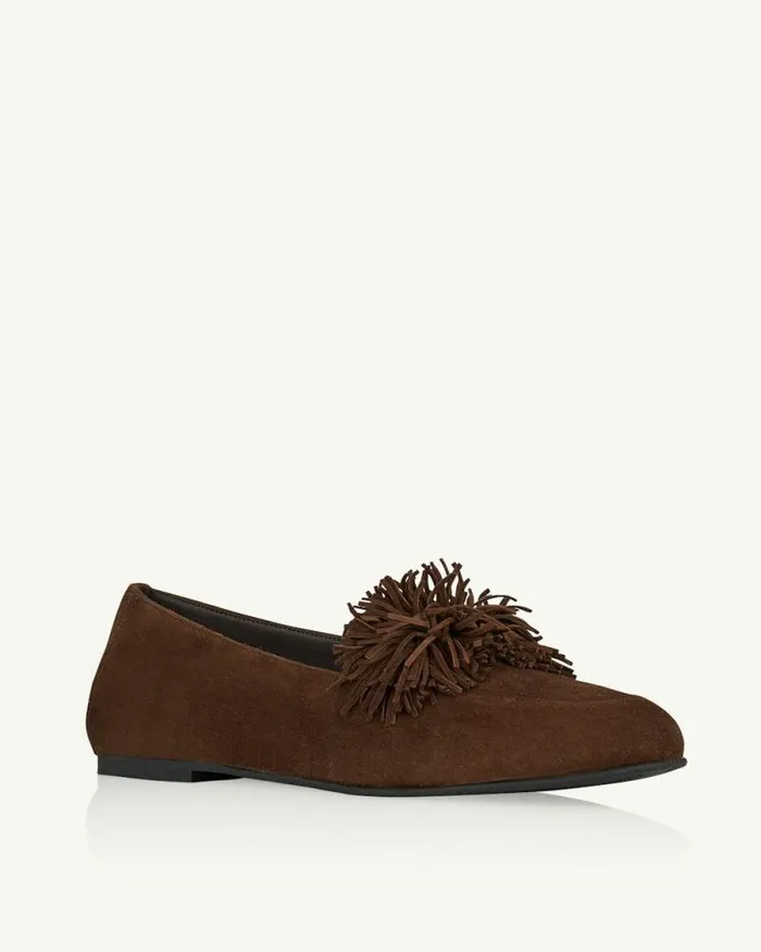 Aquazzura Flats Gytane Loafer Brown 8211 Women
