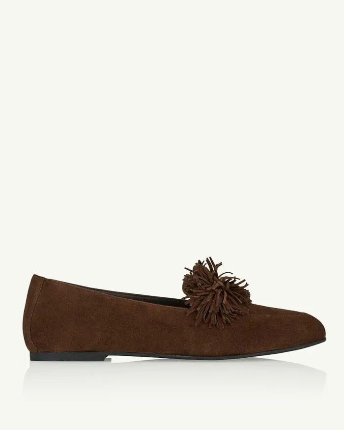 Aquazzura Flats Gytane Loafer Brown 8211 Women Aquazzura Flats Gytane Loafer Brown 8211 Women
