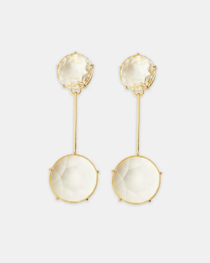 Aquazzura Jewelry Galactic Crystal Earrings Gold 8211 Women