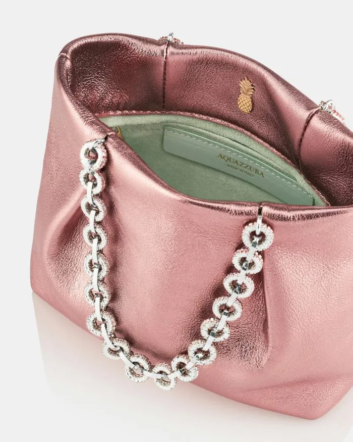 Aquazzura Mini Bags Love Link Mini Tote Pink 8211 Women Aquazzura Mini Bags Love Link Mini Tote Pink 8211 Women