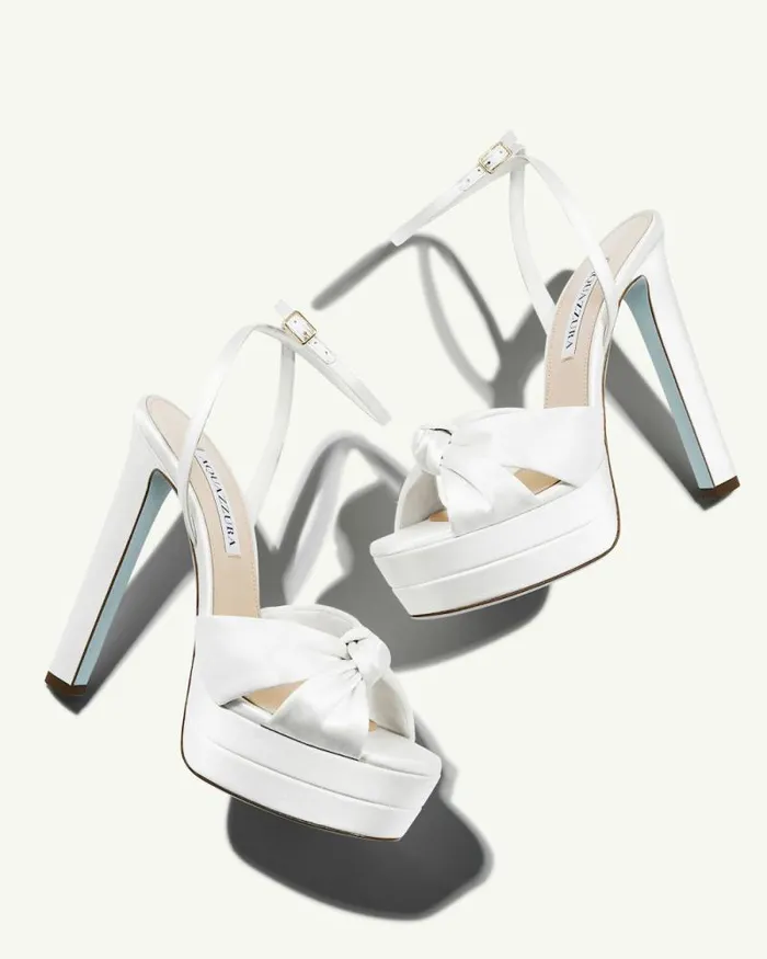 Aquazzura Platforms Cupid Bridal Plateau 130 White 8211 Women Aquazzura Platforms Cupid Bridal Plateau 130 White 8211 Women