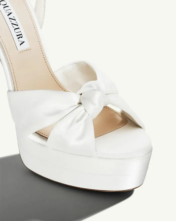 Aquazzura Platforms Cupid Bridal Plateau 130 White 8211 Women Aquazzura Platforms Cupid Bridal Plateau 130 White 8211 Women