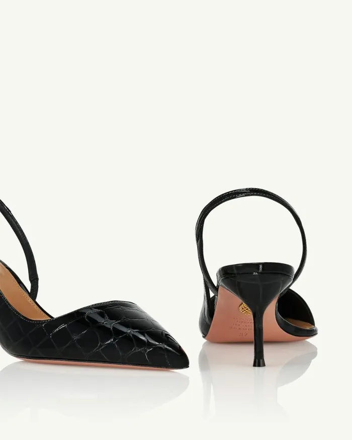 Aquazzura Pumps Alex Sling 65 Black 8211 Women Aquazzura Pumps Alex Sling 65 Black 8211 Women