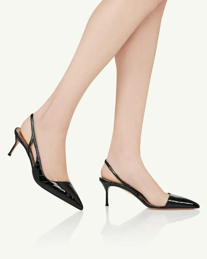 Aquazzura Pumps Alex Sling 65 Black 8211 Women Aquazzura Pumps Alex Sling 65 Black 8211 Women