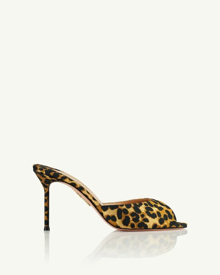 Aquazzura Sandals Alex Mule 85 Leopard 8211 Women Aquazzura Sandals Alex Mule 85 Leopard 8211 Women