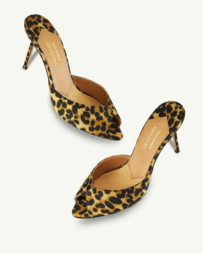 Aquazzura Sandals Alex Mule 85 Leopard 8211 Women Aquazzura Sandals Alex Mule 85 Leopard 8211 Women