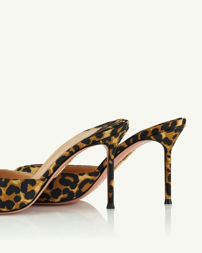 Aquazzura Sandals Alex Mule 85 Leopard 8211 Women Aquazzura Sandals Alex Mule 85 Leopard 8211 Women