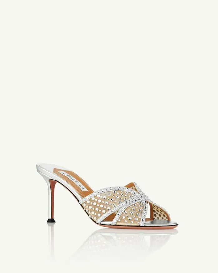 Aquazzura Sandals Crystal Lover Mule 75 8211 Women