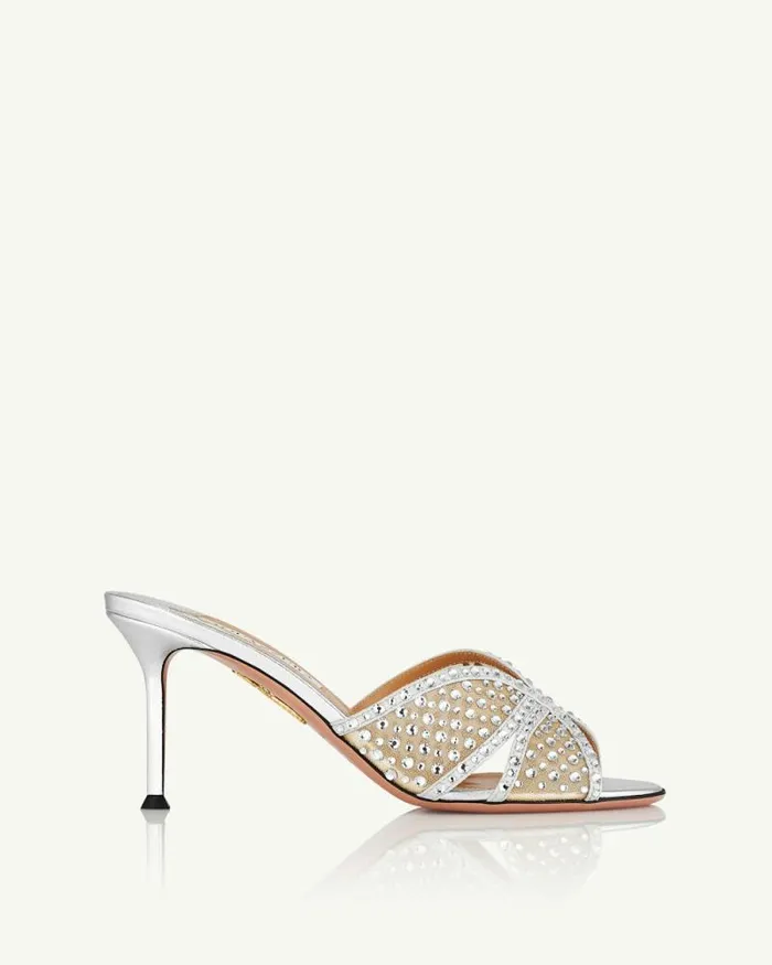 Aquazzura Sandals Crystal Lover Mule 75 8211 Women