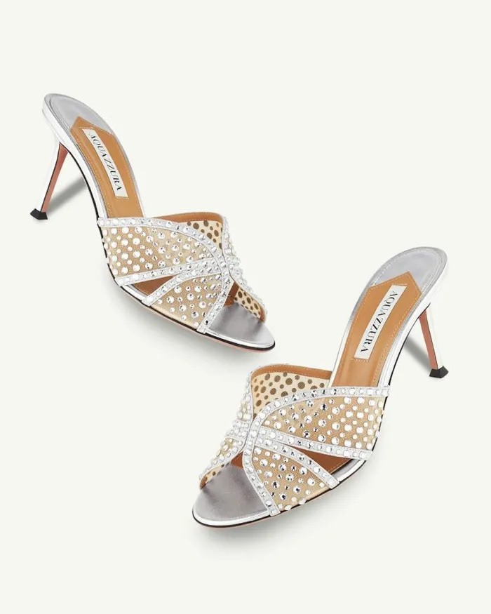 Aquazzura Sandals Crystal Lover Mule 75 8211 Women