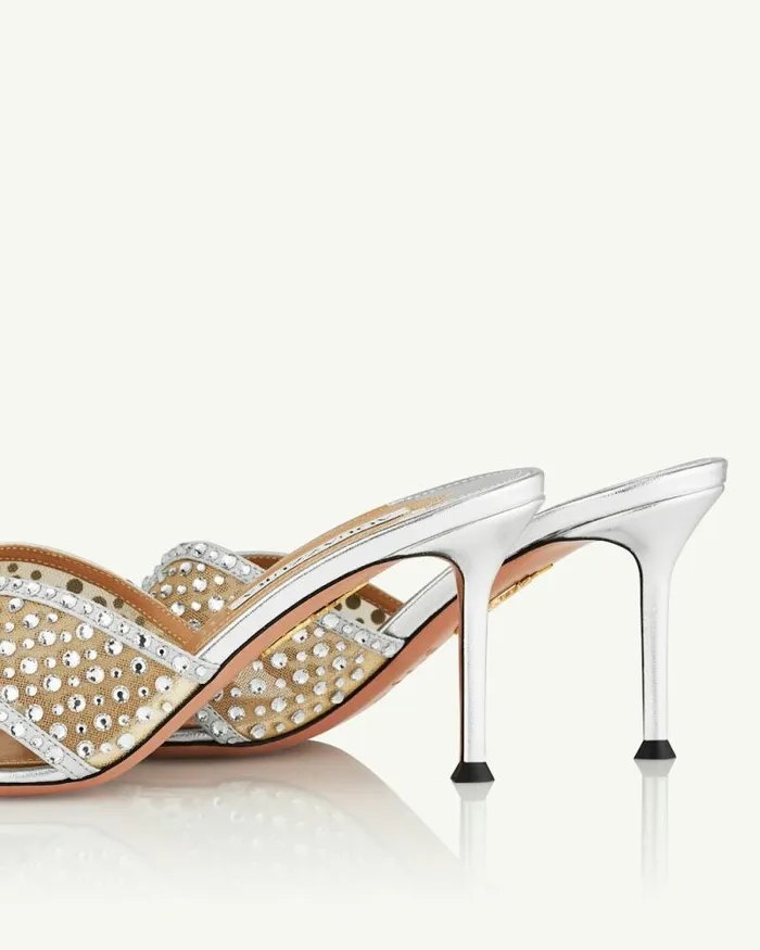 Aquazzura Sandals Crystal Lover Mule 75 8211 Women