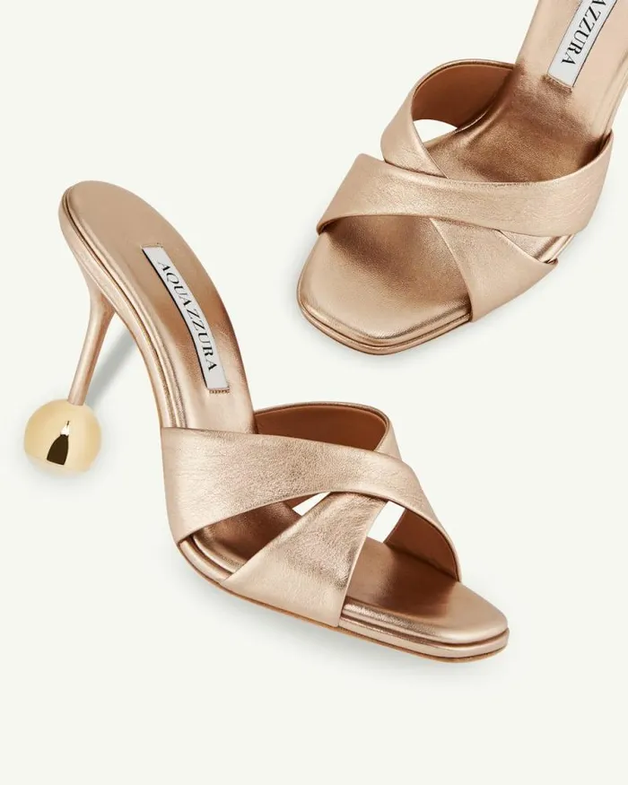 Aquazzura Sandals Darling Mule 95 Gold 8211 Women