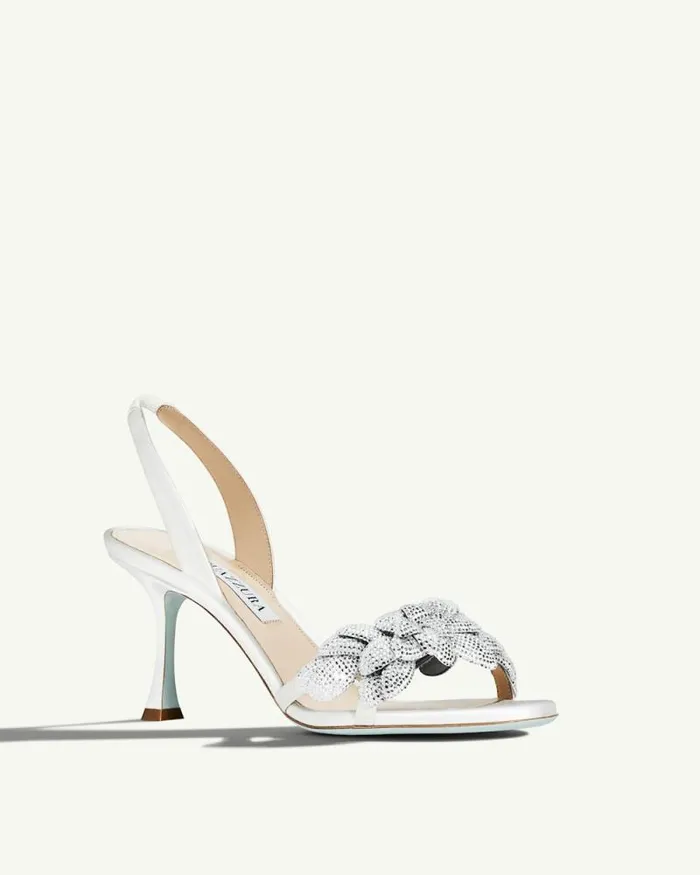 Aquazzura Sandals Galactic Flower Sandal 75 White 8211 Women