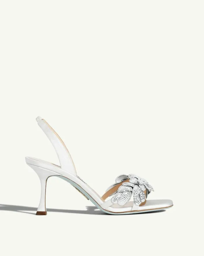 Aquazzura Sandals Galactic Flower Sandal 75 White 8211 Women Aquazzura Sandals Galactic Flower Sandal 75 White 8211 Women