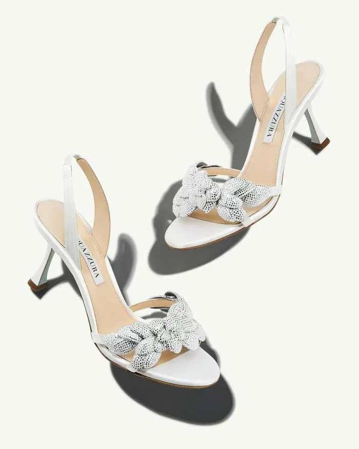 Aquazzura Sandals Galactic Flower Sandal 75 White 8211 Women Aquazzura Sandals Galactic Flower Sandal 75 White 8211 Women