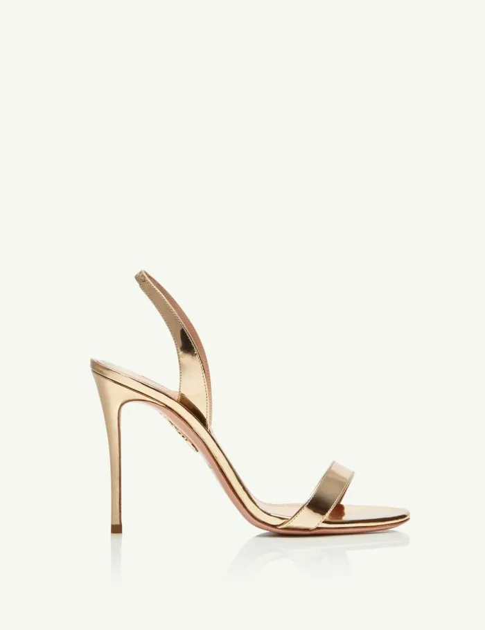 Aquazzura Sandals So Nude Sandal 105 Gold 8211 Women Aquazzura Sandals So Nude Sandal 105 Gold 8211 Women
