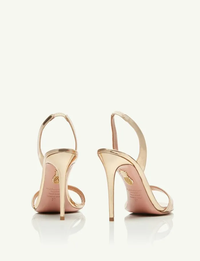Aquazzura Sandals So Nude Sandal 105 Gold 8211 Women Aquazzura Sandals So Nude Sandal 105 Gold 8211 Women