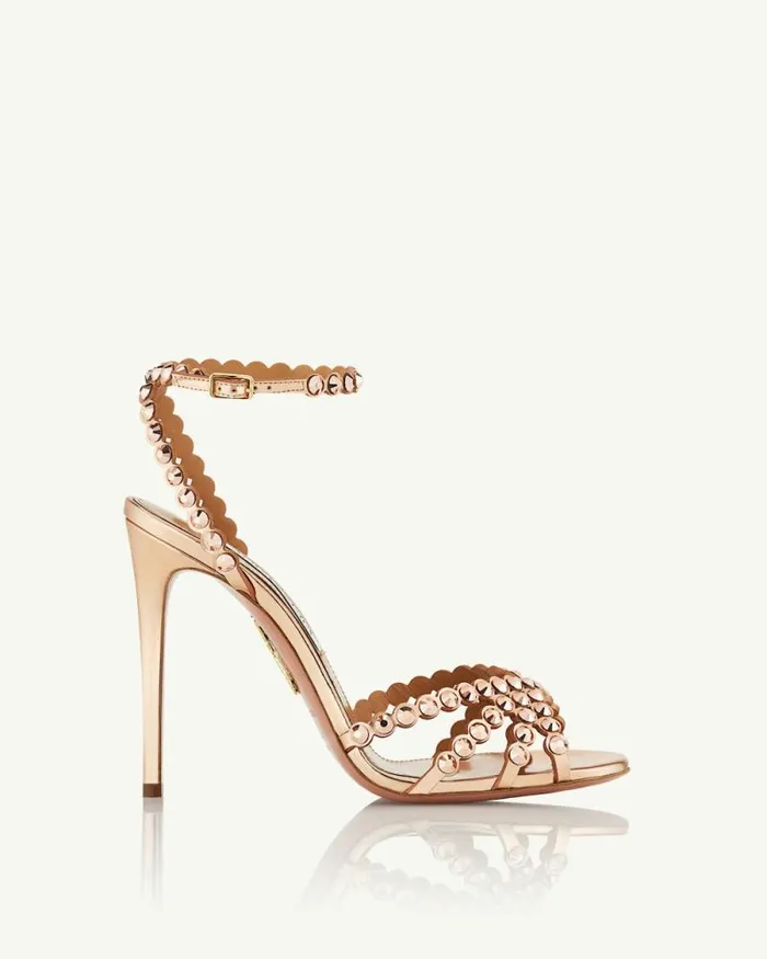 Aquazzura Sandals Tequila Sandal 105 Gold 8211 Women Aquazzura Sandals Tequila Sandal 105 Gold 8211 Women