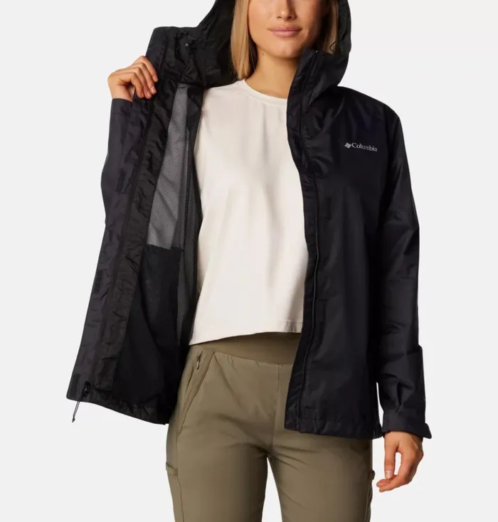 Arcadia II Rain Jacket Black Womens Columbia Sportswear Rain