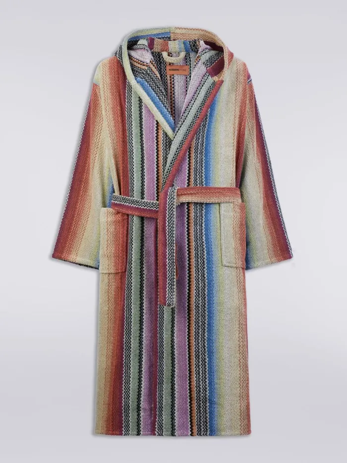 Archie Hooded Bathrobe Multicoloured Women Missoni Bathrobes