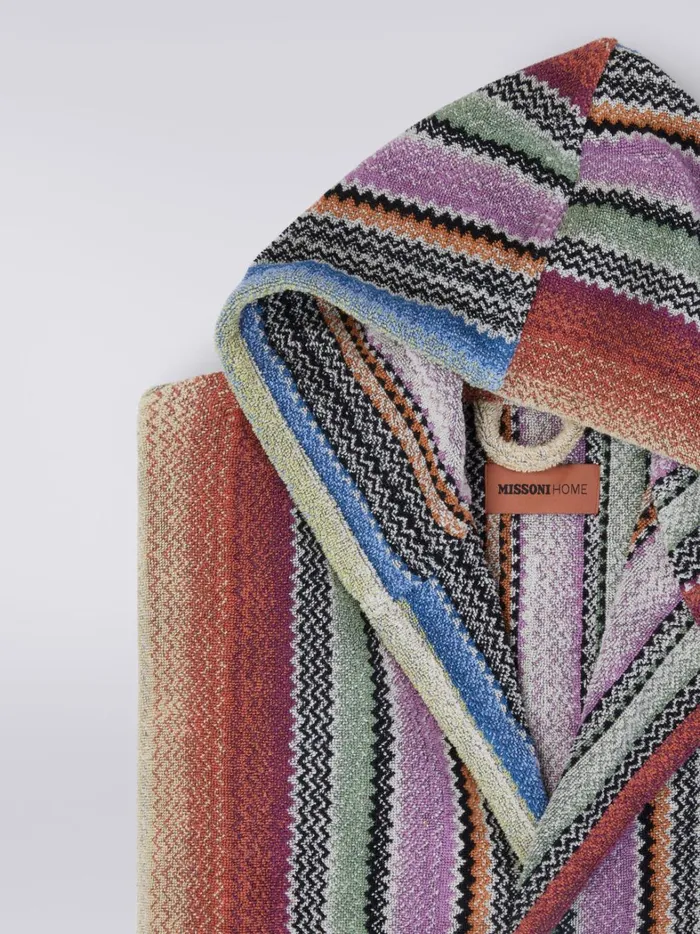 Archie Hooded Bathrobe Multicoloured Women Missoni Bathrobes Archie Hooded Bathrobe Multicoloured Women Missoni Bathrobes