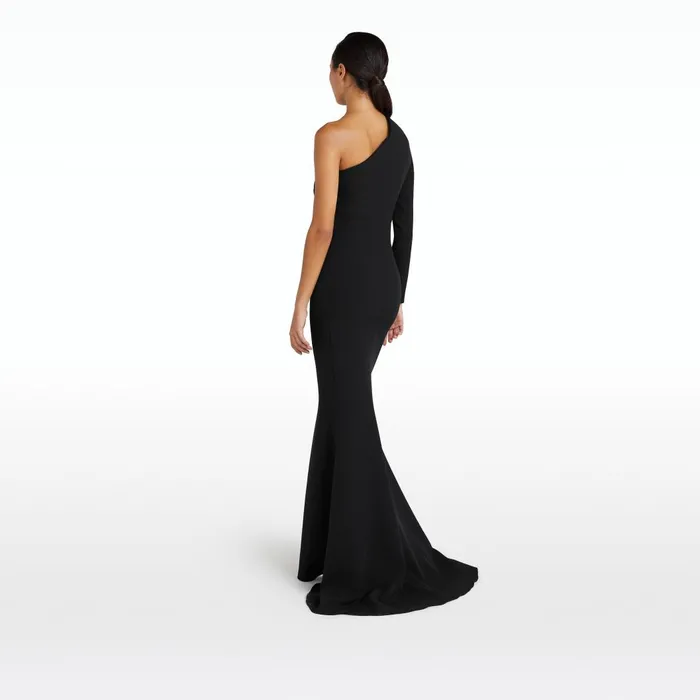 Aria Black Long Dress Women Safiyaa Dresses