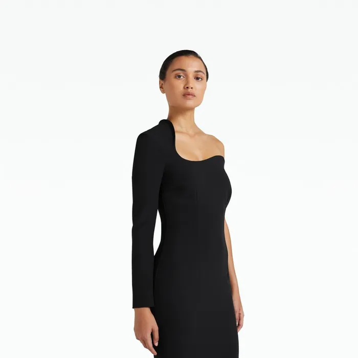 Aria Black Long Dress Women Safiyaa Dresses