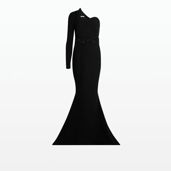 Aria Black Long Dress Women Safiyaa Dresses