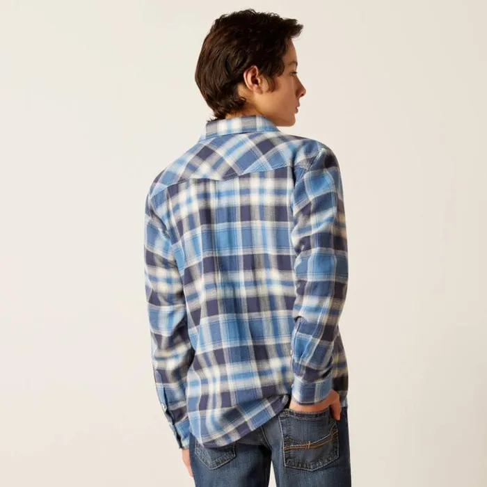 Ariat Button Down Shirts Kids Hoyt Retro Fit Shirt Charcoal Grey Ariat Button Down Shirts Kids Hoyt Retro Fit Shirt Charcoal Grey