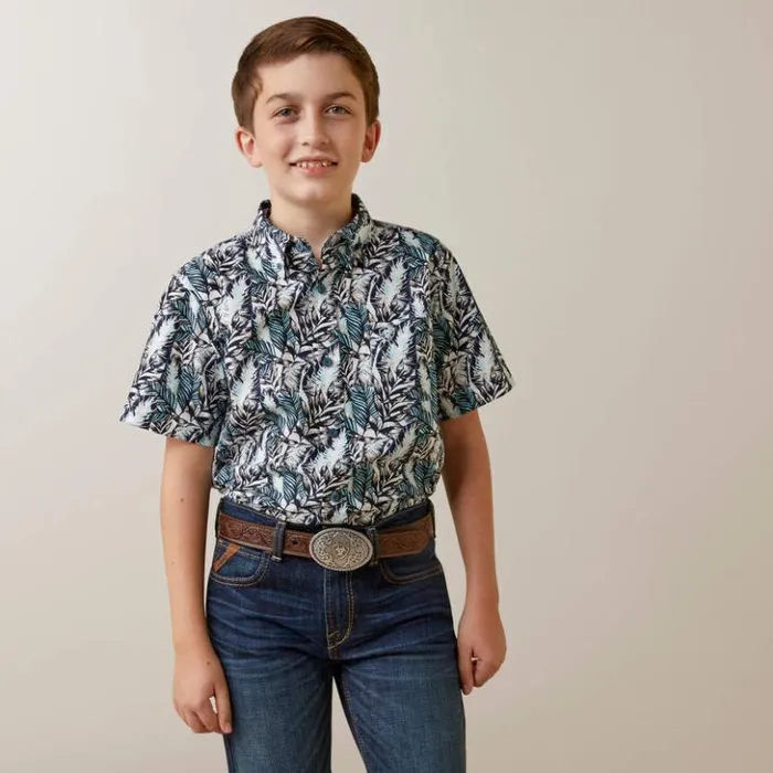 Ariat Button Down Shirts Kids O039shea Classic Fit Shirt White