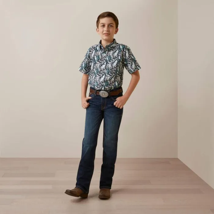 Ariat Button Down Shirts Kids O039shea Classic Fit Shirt White Ariat Button Down Shirts Kids O039shea Classic Fit Shirt White