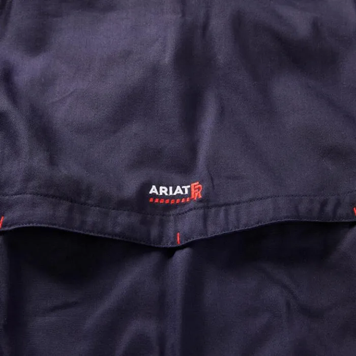 Ariat Button Down Shirts Men FR Solid Vent Work Shirt Navy Ariat Button Down Shirts Men FR Solid Vent Work Shirt Navy