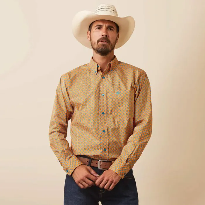 Ariat Button Down Shirts Men Kilian Fitted Shirt Jasper Stone