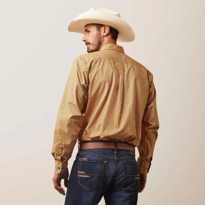 Ariat Button Down Shirts Men Kilian Fitted Shirt Jasper Stone Ariat Button Down Shirts Men Kilian Fitted Shirt Jasper Stone