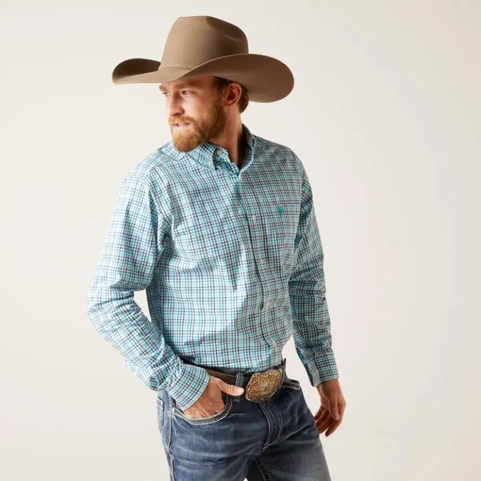 Ariat Button Down Shirts Men Pro Series Bailey Fitted Shirt White