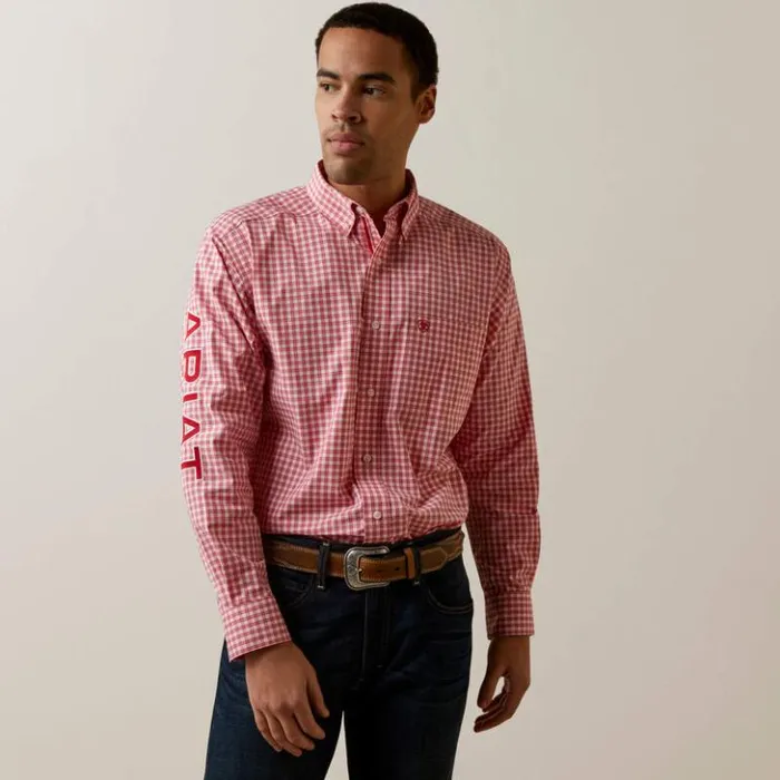 Ariat Button Down Shirts Men Pro Series Team Dustin Classic Fit Shirt Red