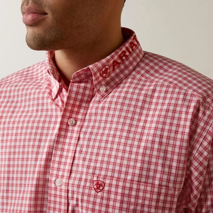 Ariat Button Down Shirts Men Pro Series Team Dustin Classic Fit Shirt Red Ariat Button Down Shirts Men Pro Series Team Dustin Classic Fit Shirt Red