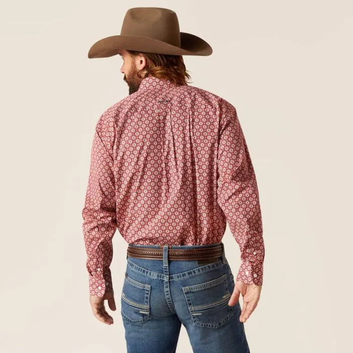 Ariat Button Down Shirts Men Wrinkle Free Gideon Classic Fit Shirt Gardenia Ariat Button Down Shirts Men Wrinkle Free Gideon Classic Fit Shirt Gardenia