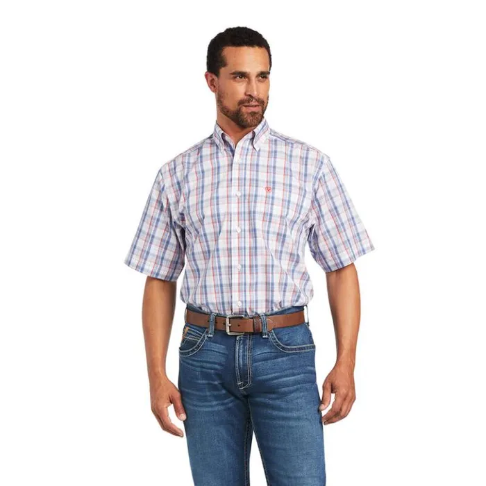 Ariat Button Down Shirts Men Wrinkle Free Nasir Classic Fit Shirt White